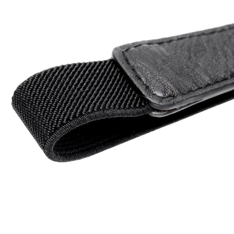 Syuer Womens 0.8" Width Skinny Elastic Waist Belt Stretch Cinch Belt Thin Belt (L-XL (31"-37"), Black (Black Bunckle)) - Image 4